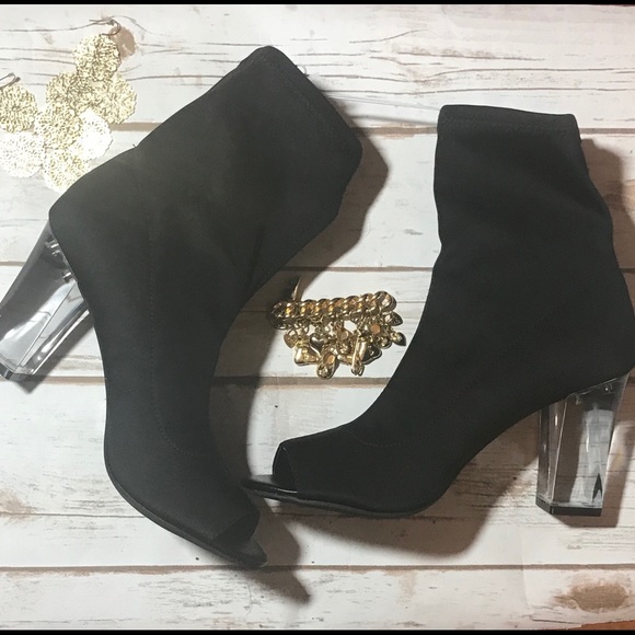 Peep Toe Women’s Ankle Boot - Picture 1 of 3